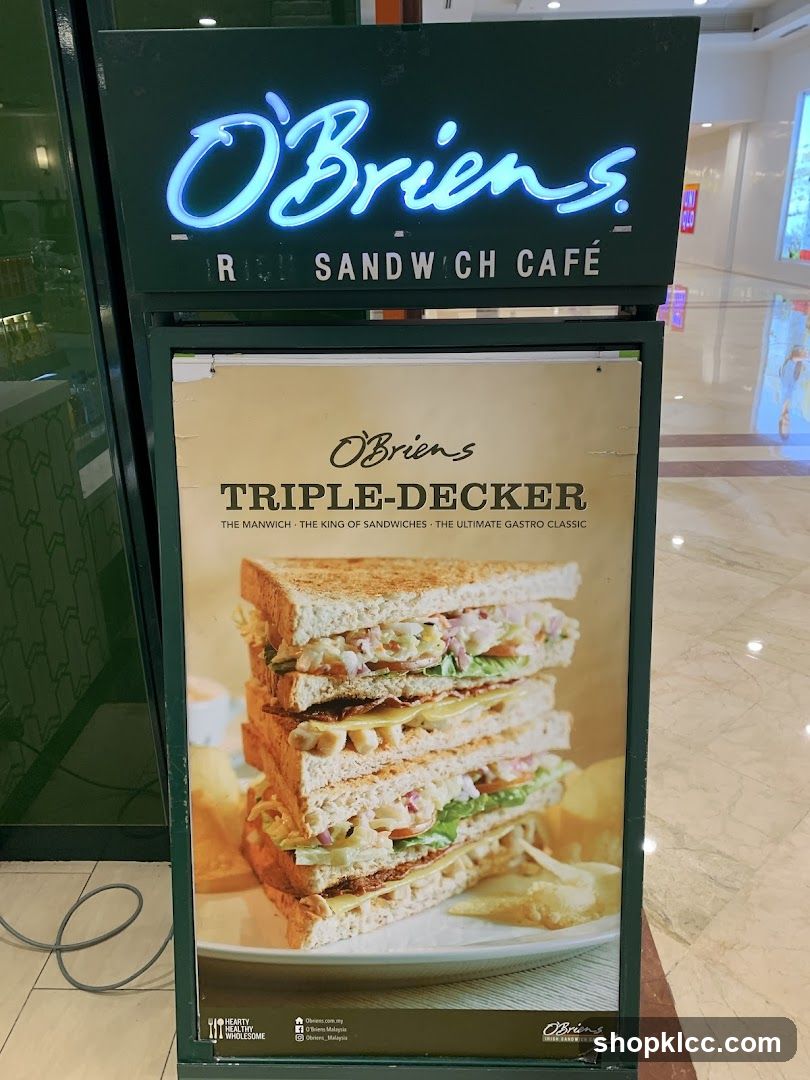 O'Briens Sandwich Cafe Advertisement