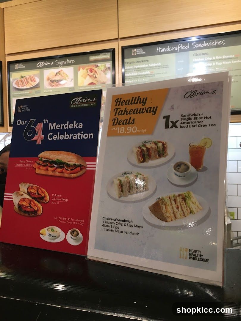 O'Briens Merdeka Celebration and Takeaway Deals