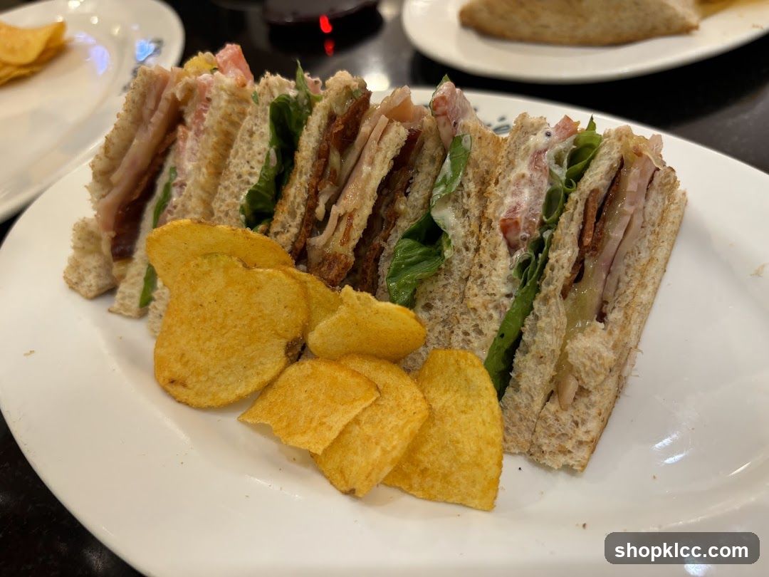 Club Sandwich with Chips