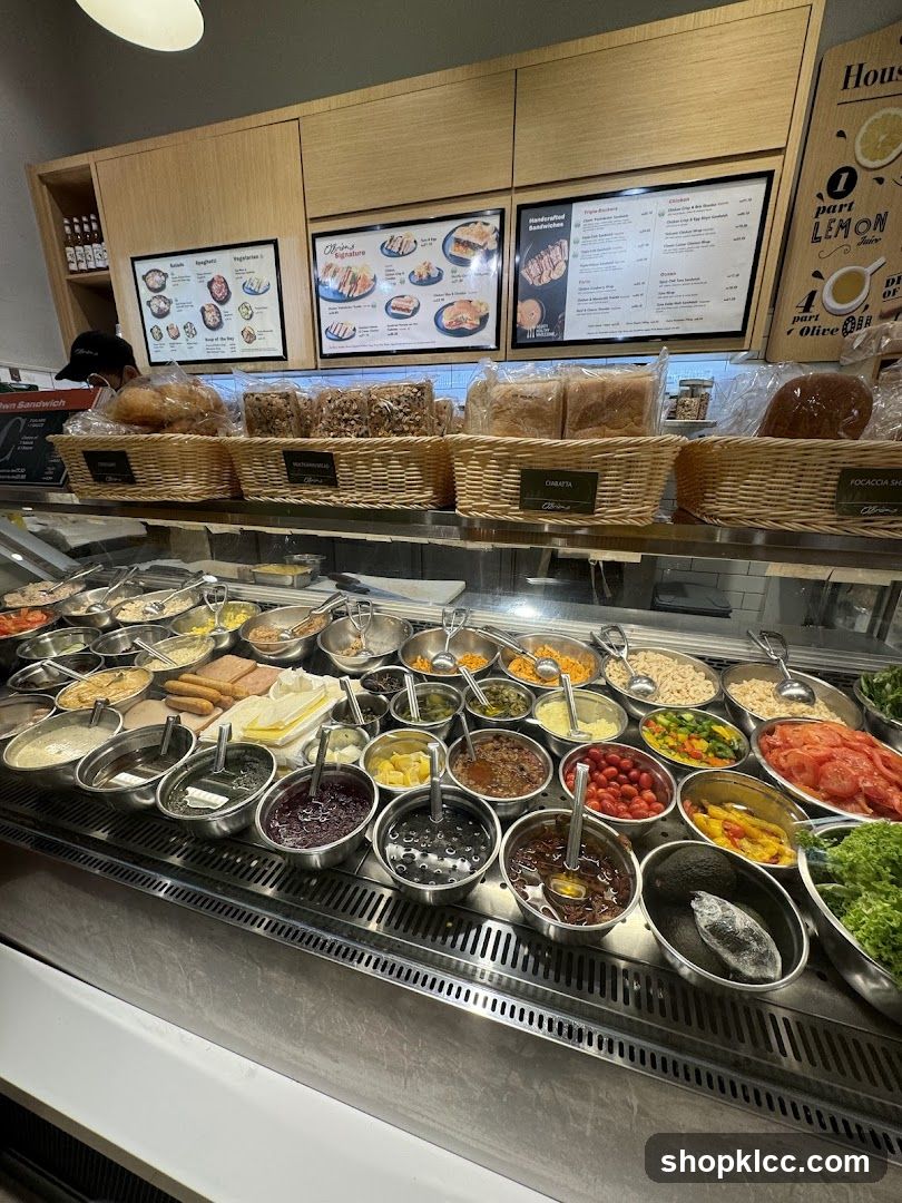 Deli Counter with Salads and Breads