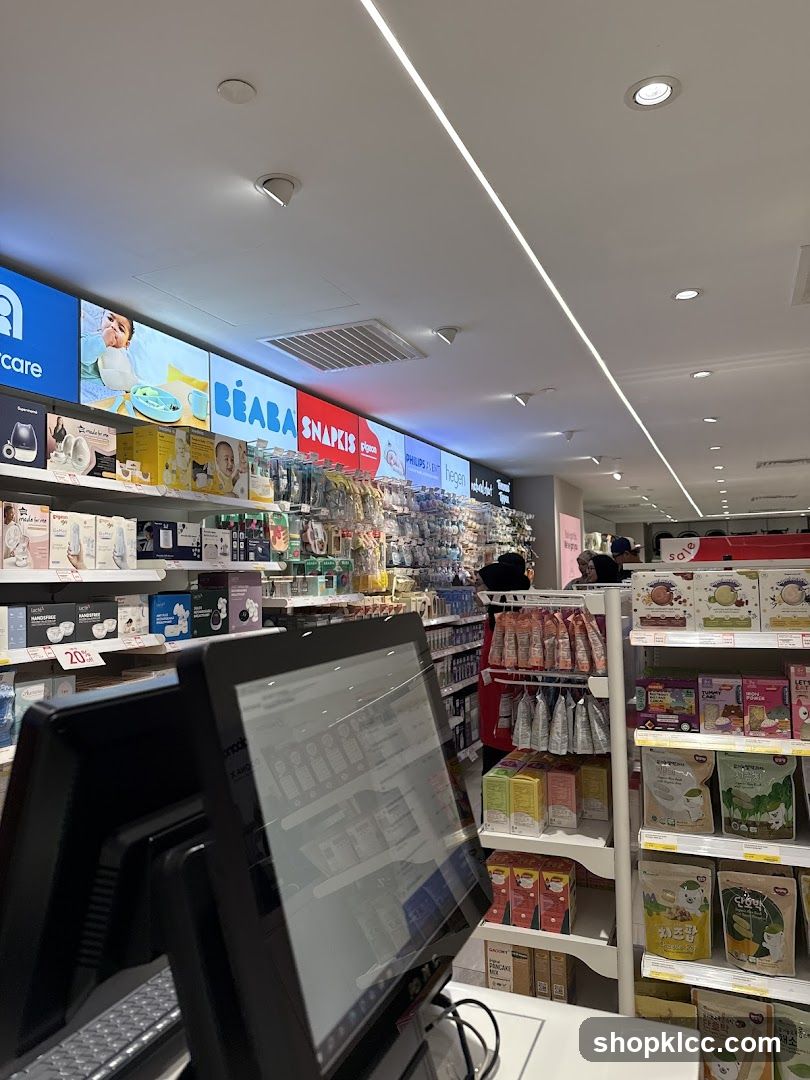 Store Interior with Branded Displays