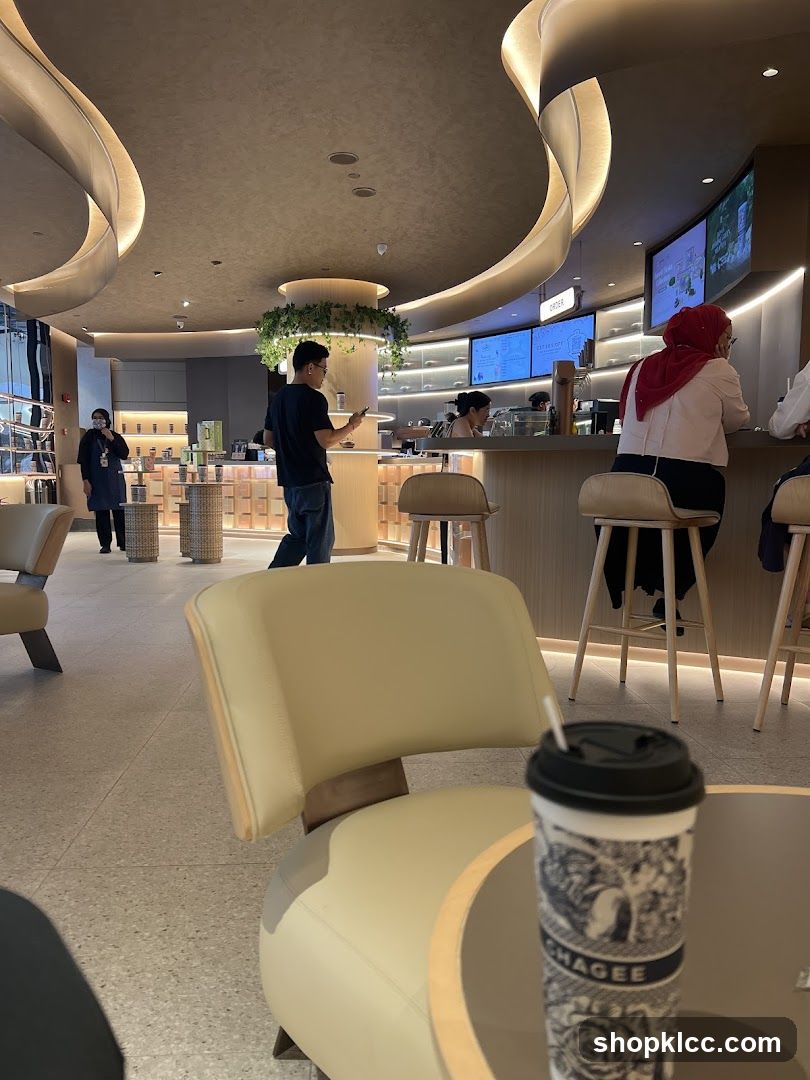 Cafe Interior with Customers