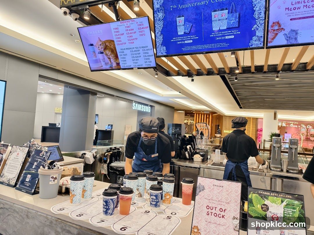 Chagee Tea Shop Counter