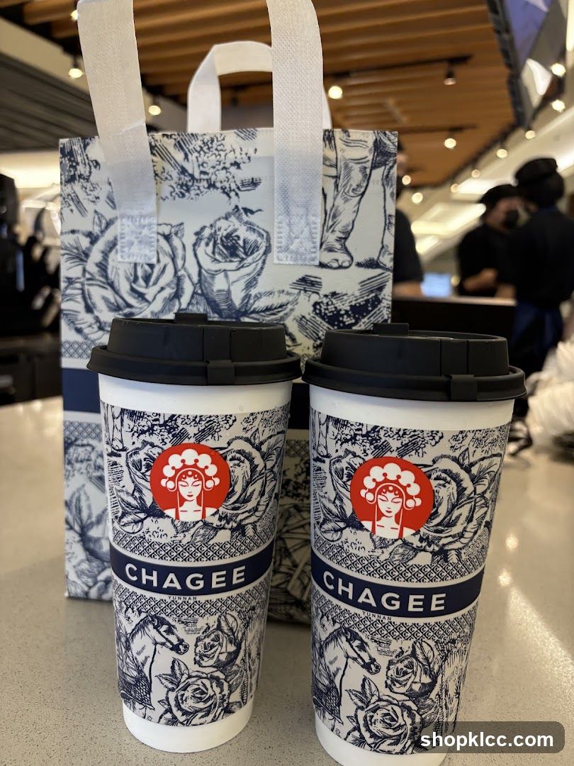 Chagee Drinks and Bag