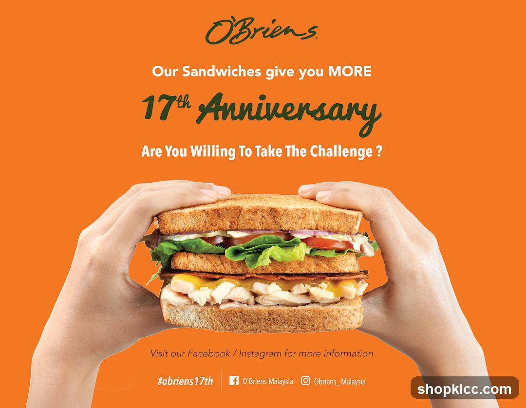 O'Briens 17th Anniversary Sandwich Challenge