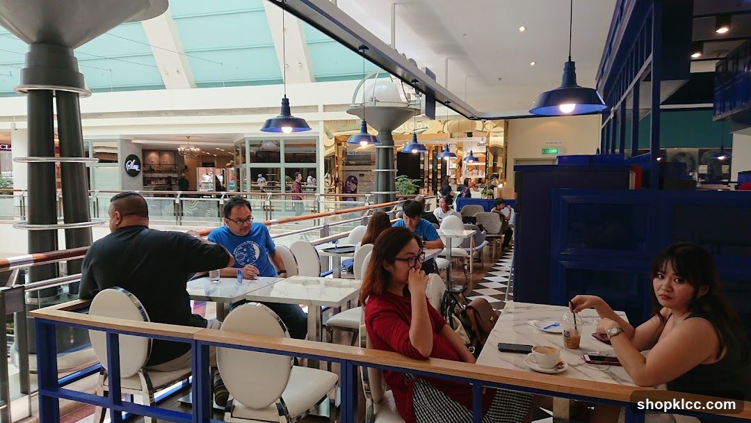 Cafe Interior with Patrons