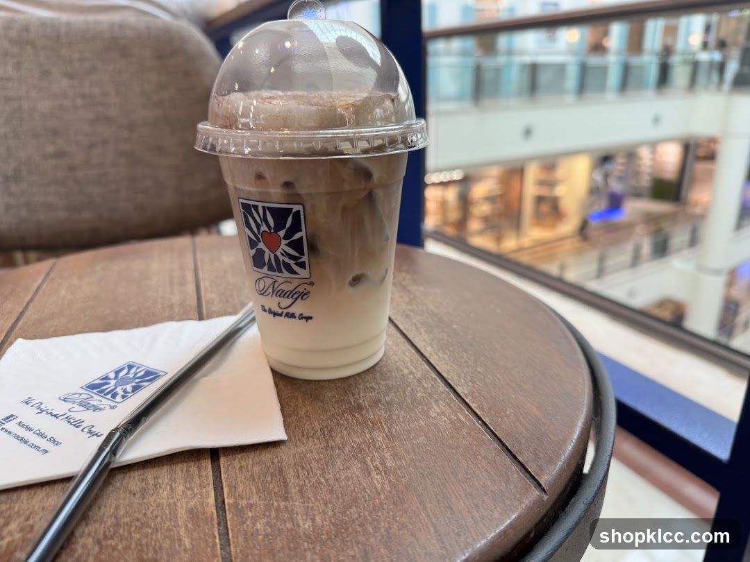 Iced Coffee with Napkin and Straw