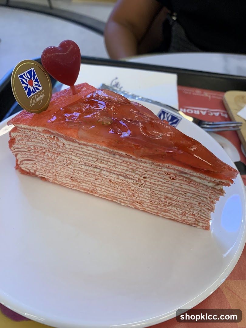 Strawberry Mille Crepe Cake