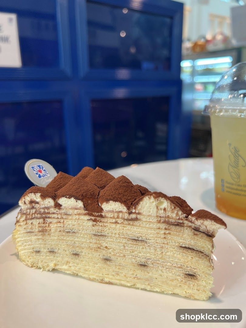 Slice of Tiramisu Cake