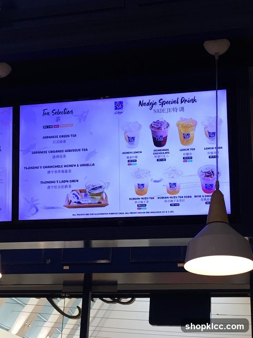 Tea Selection & Nadeje Special Drink