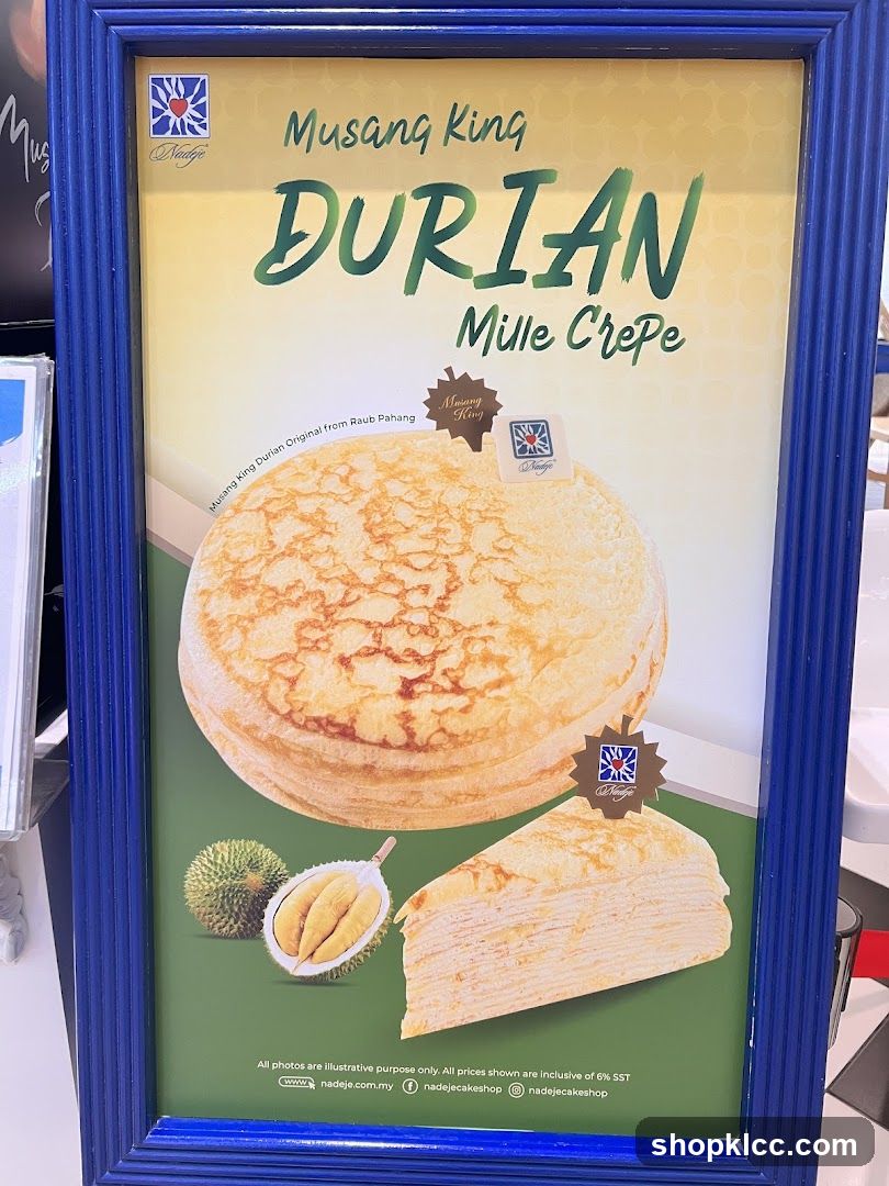 Musang King Durian Mille Crepe