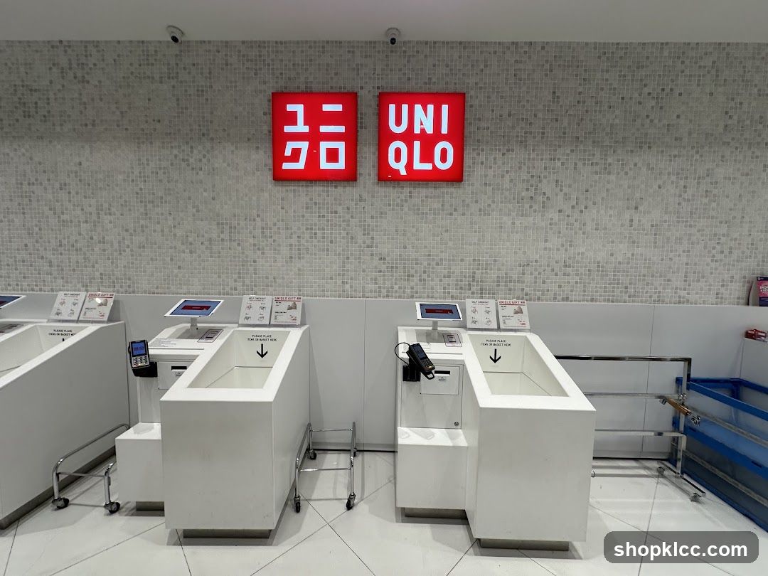Uniqlo Self-Checkout Area