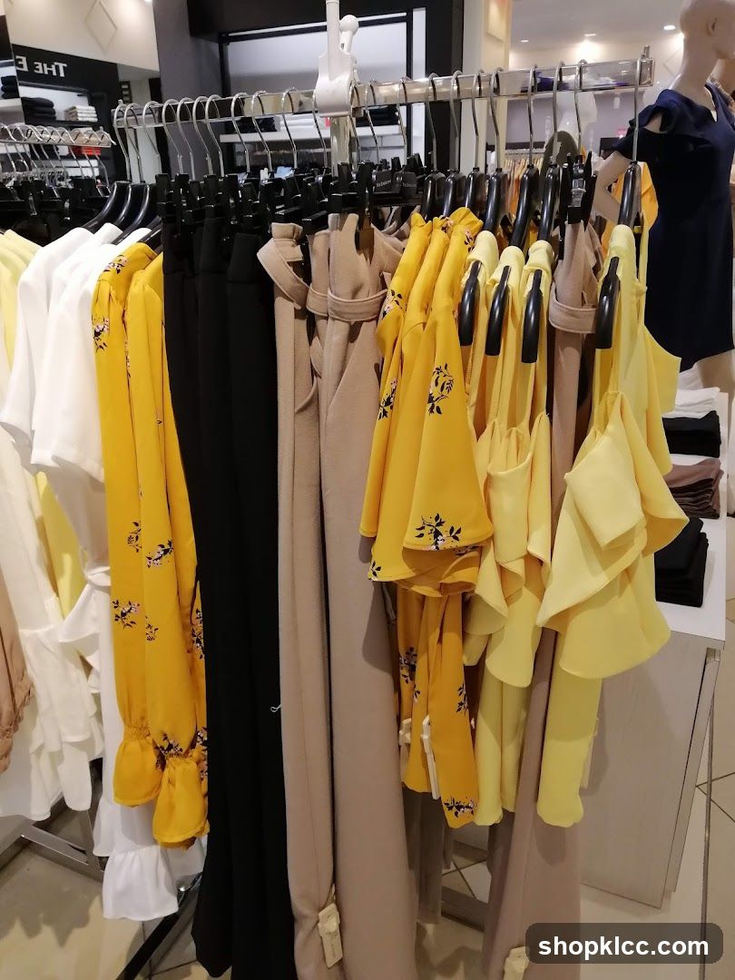 Clothing Racks in a Store