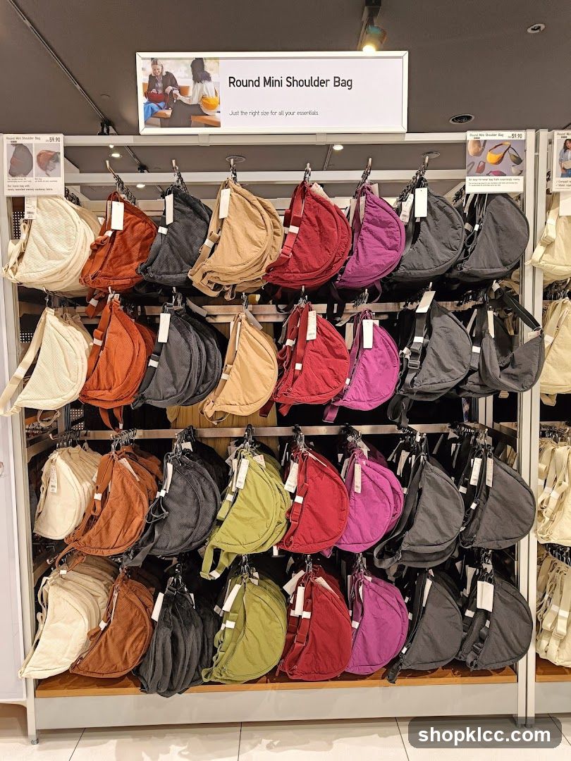Round Mini Shoulder Bag Display