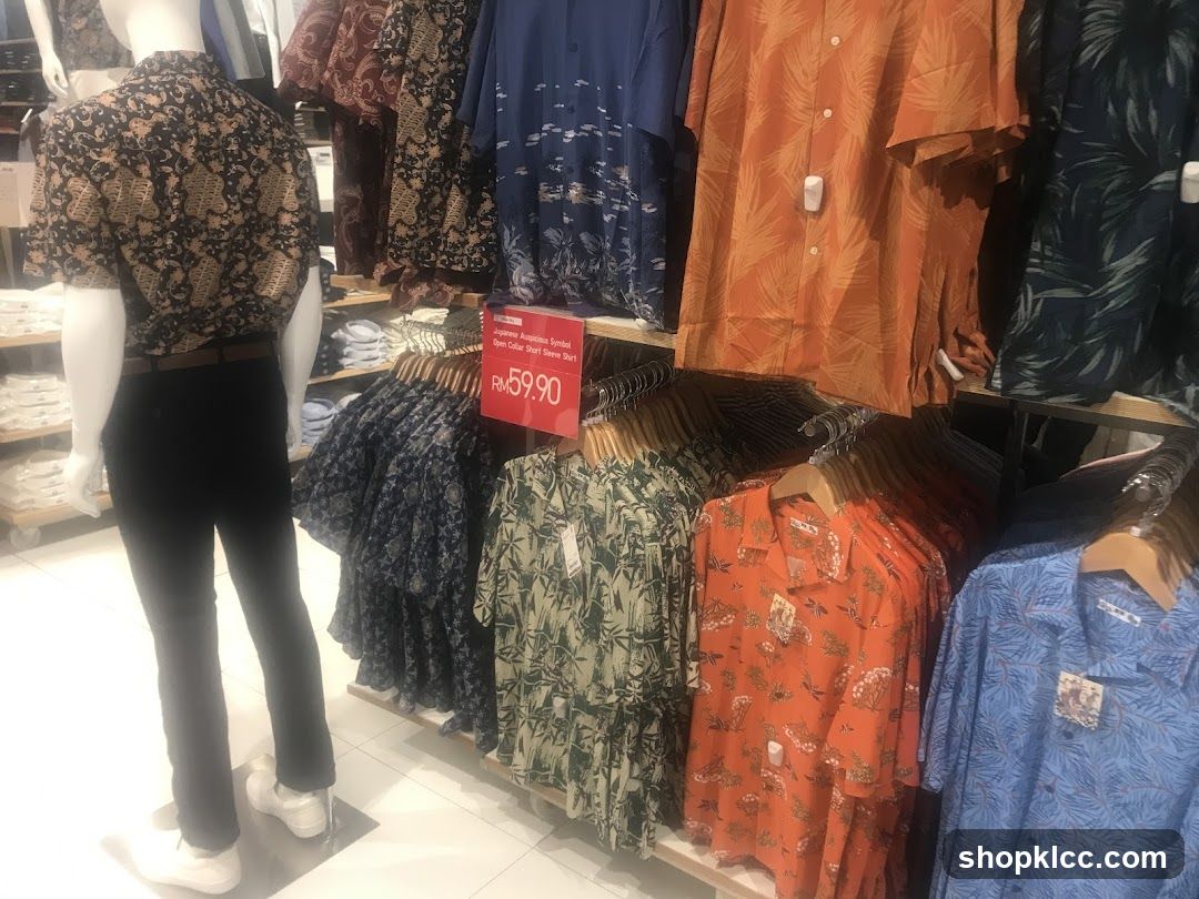 Display of Men's Short-Sleeve Shirts