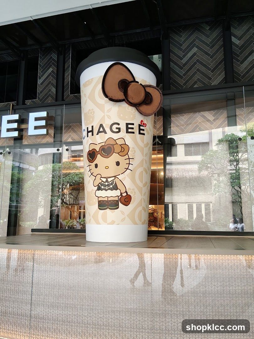 Giant Hello Kitty Coffee Cup Display