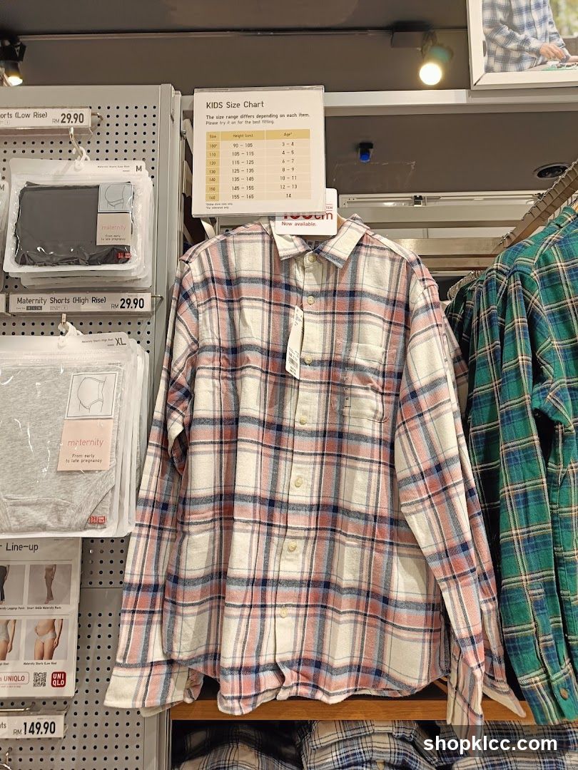 Flannel Shirts and Maternity Wear Display