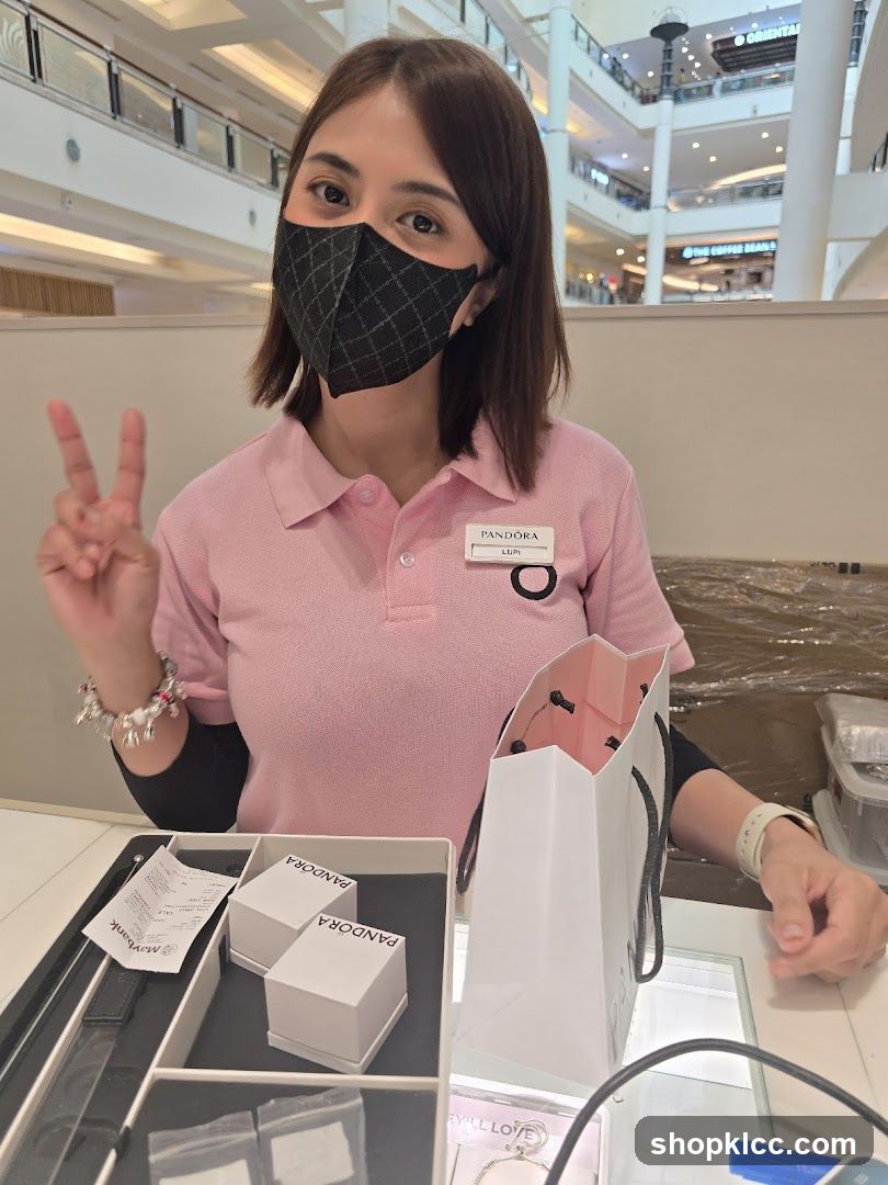 Pandora Employee with Jewelry Boxes