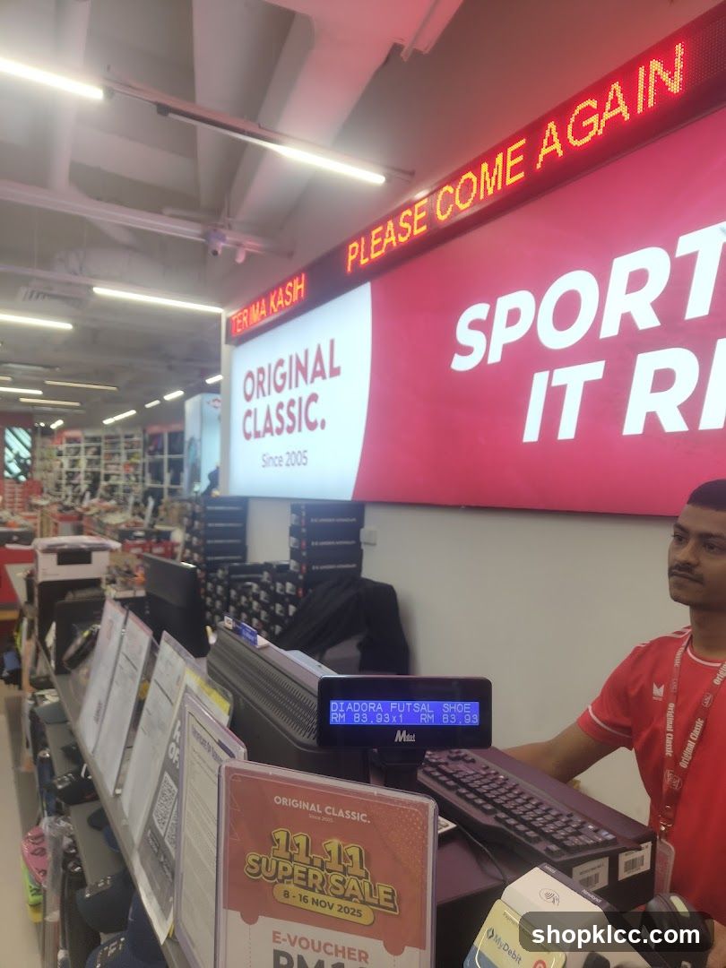 Store Interior with Signage and Staff