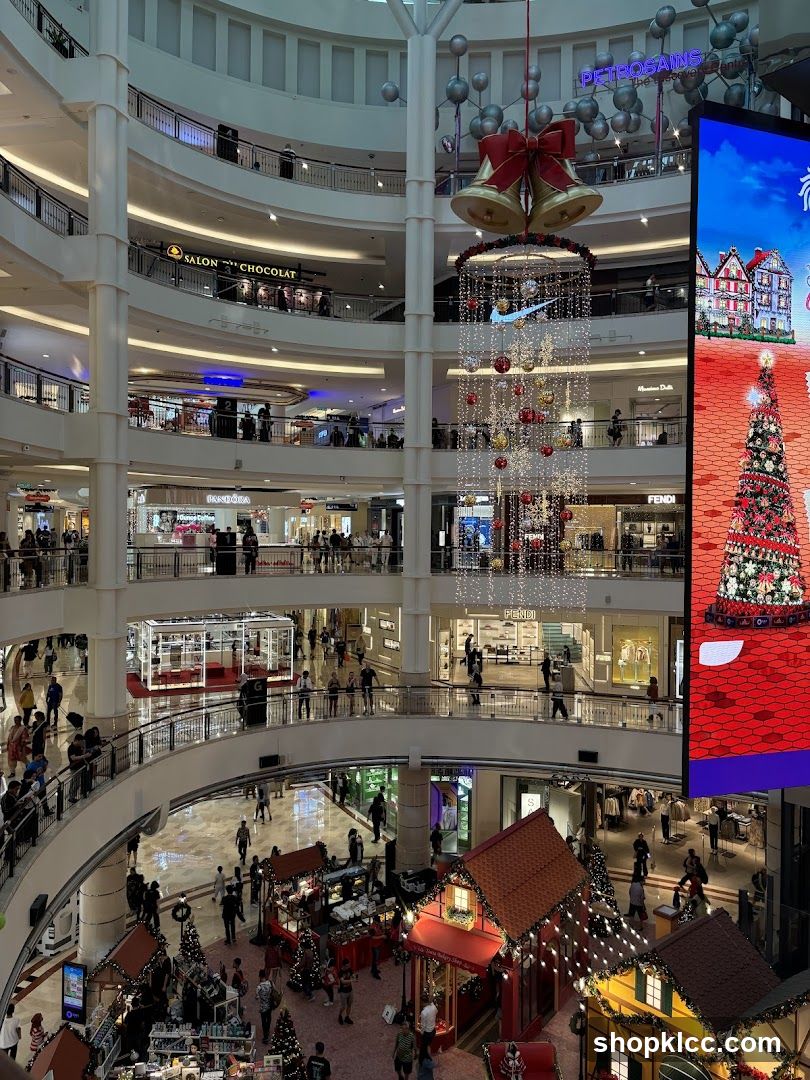 Christmas decorations in a shopping mall