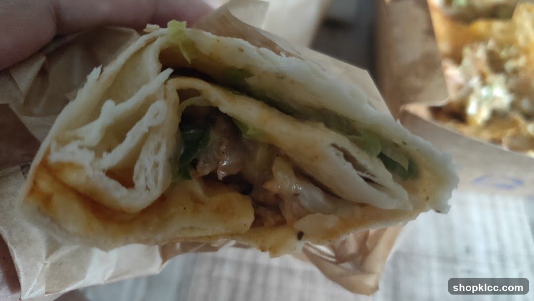 Close-up of a wrap