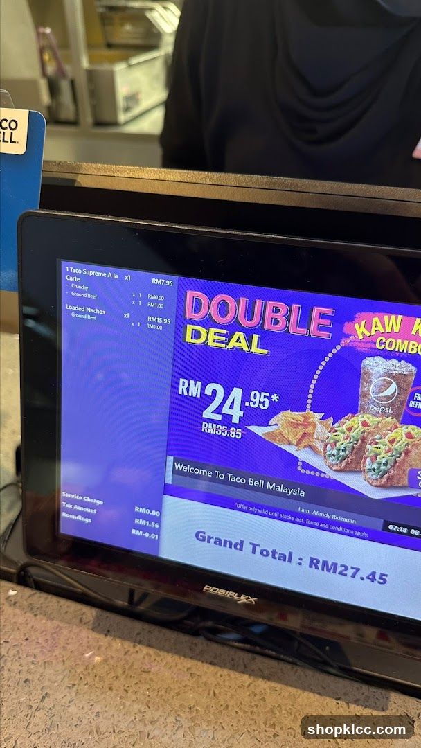Taco Bell Order Screen