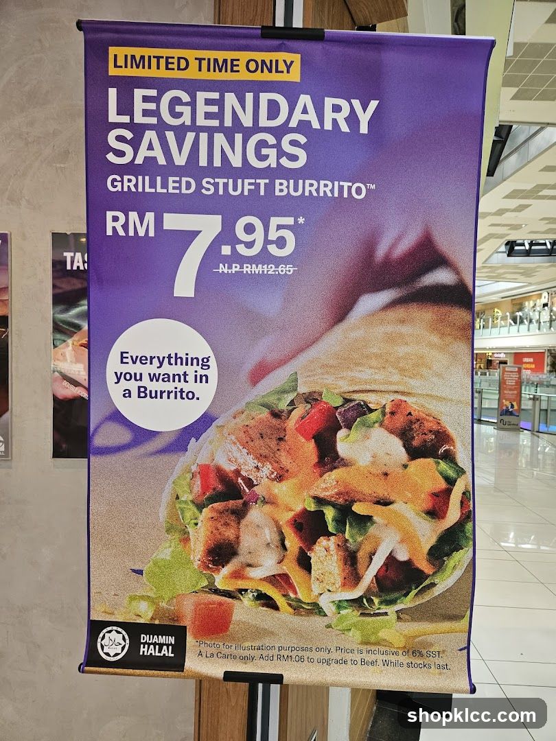 Legendary Savings Grilled Stuft Burrito