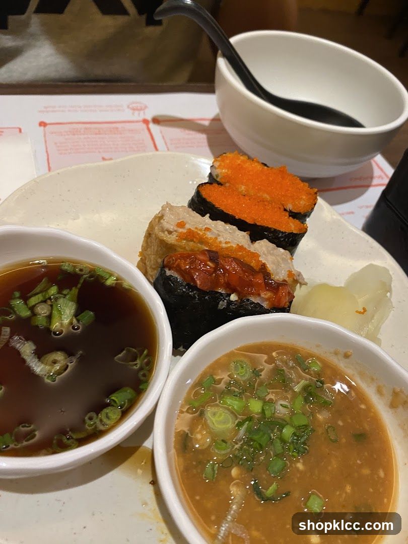 Sushi and Soup Dishes