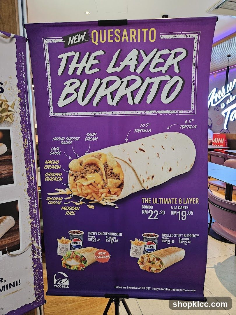 Taco Bell Layer Burrito Advertisement