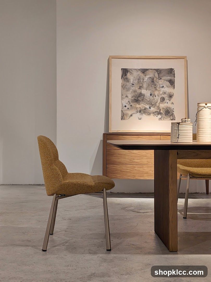 Dining Room Interior with Artwork