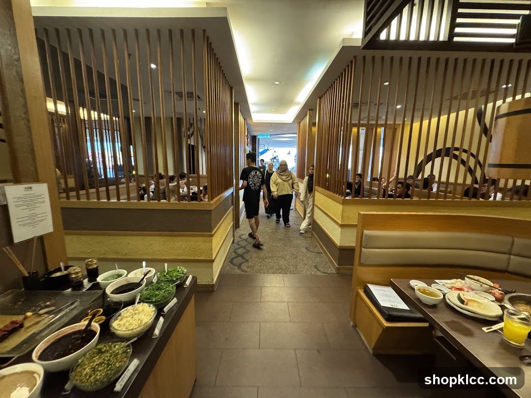 Restaurant Interior with Buffet and Dining Area