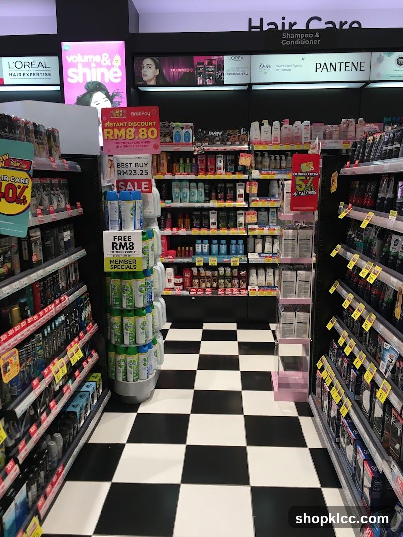 Hair Care Products Aisle