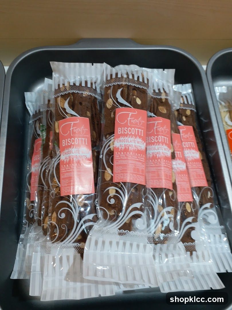 Chocolate Biscotti with Almond Nuts