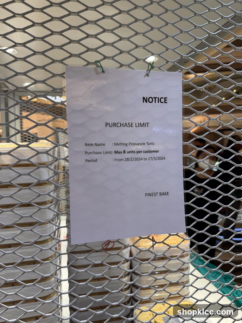 Purchase Limit Notice