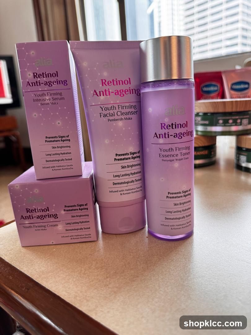 Alia Retinol Anti-ageing Skincare Products