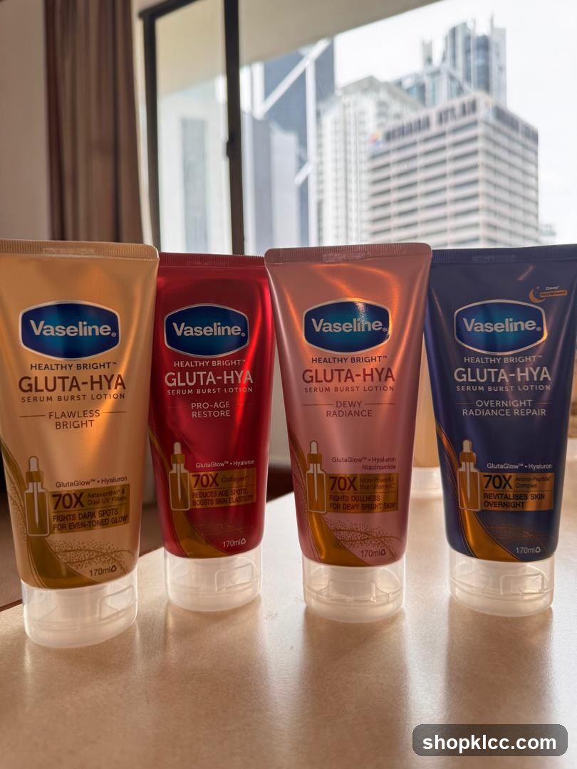 Vaseline Healthy Bright Gluta-Hya Serum Burst Lotions