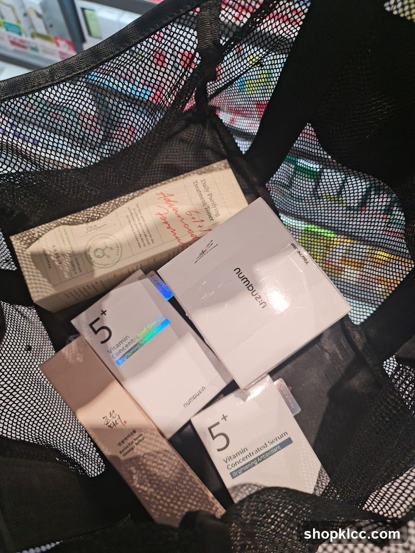 Skincare Products in a Bag