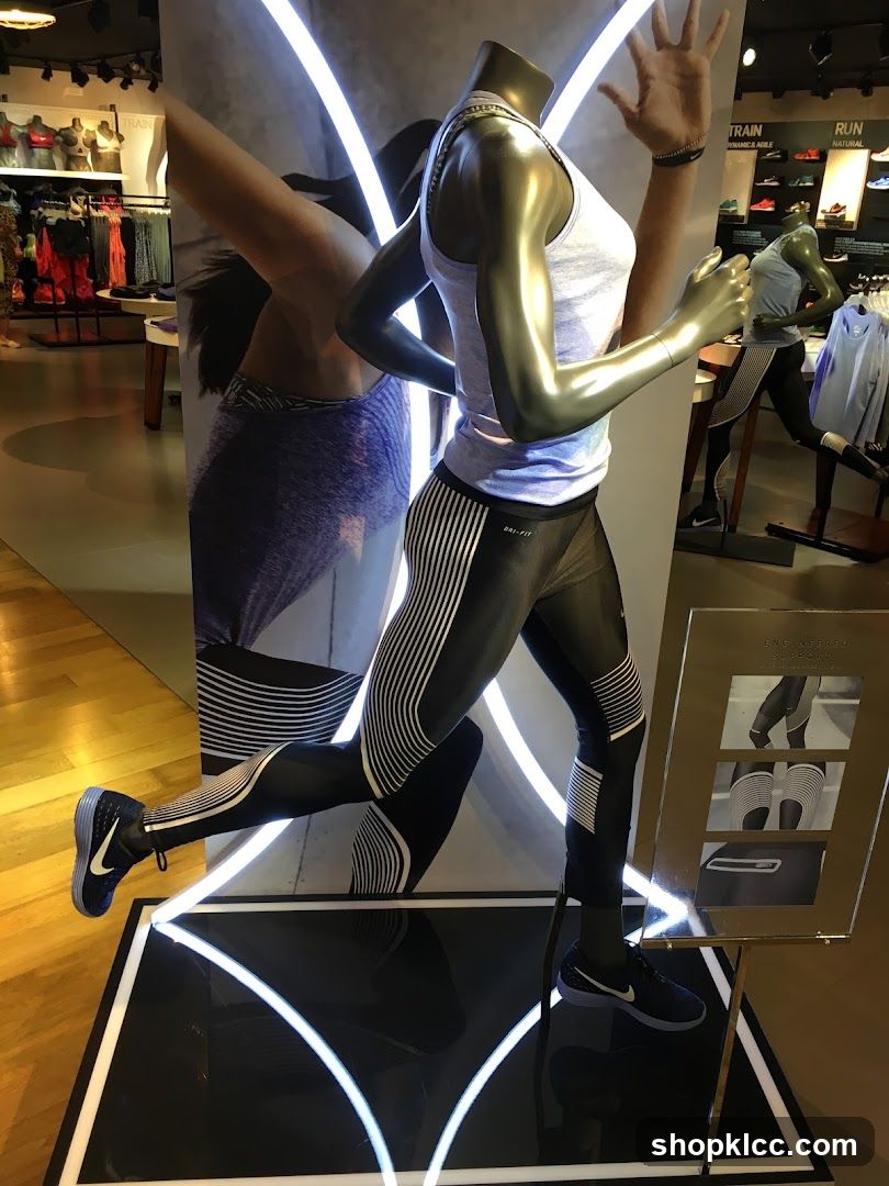 Mannequin in athletic wear