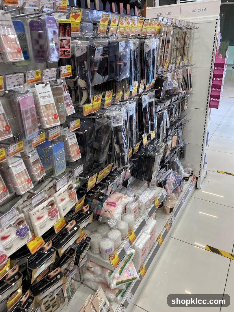 Cosmetics and Beauty Products Display