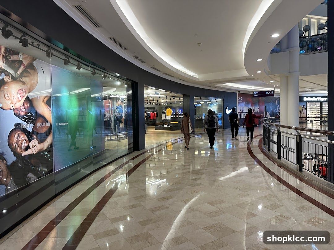 Mall Interior with Storefronts