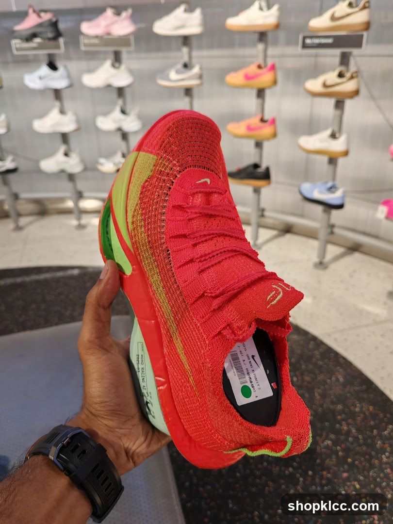 Red Nike Running Shoe