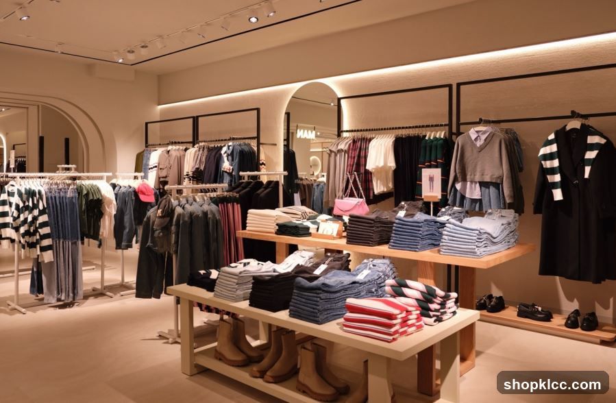 Clothing store interior