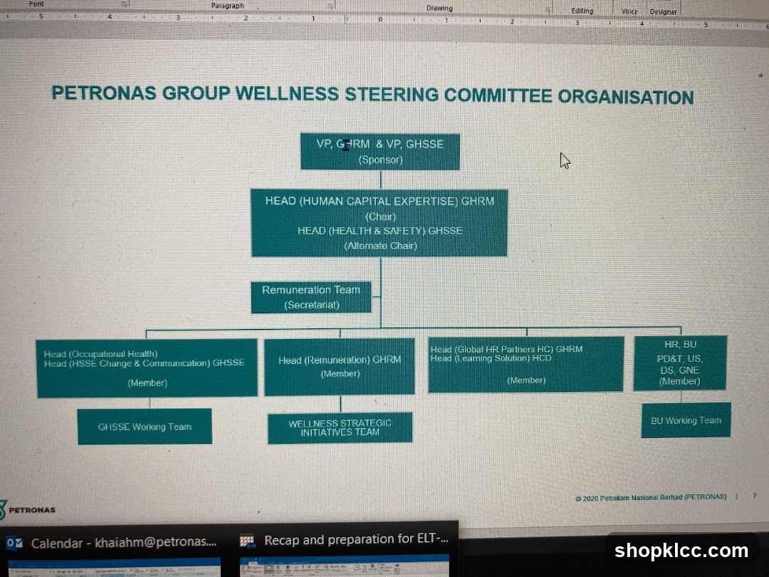 PETRONAS GROUP WELLNESS STEERING COMMITTEE ORGANISATION