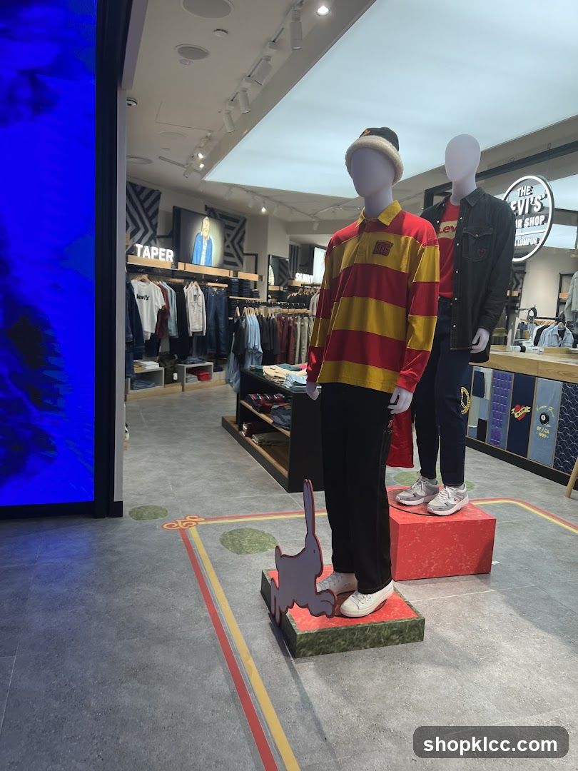 Mannequins in a clothing store