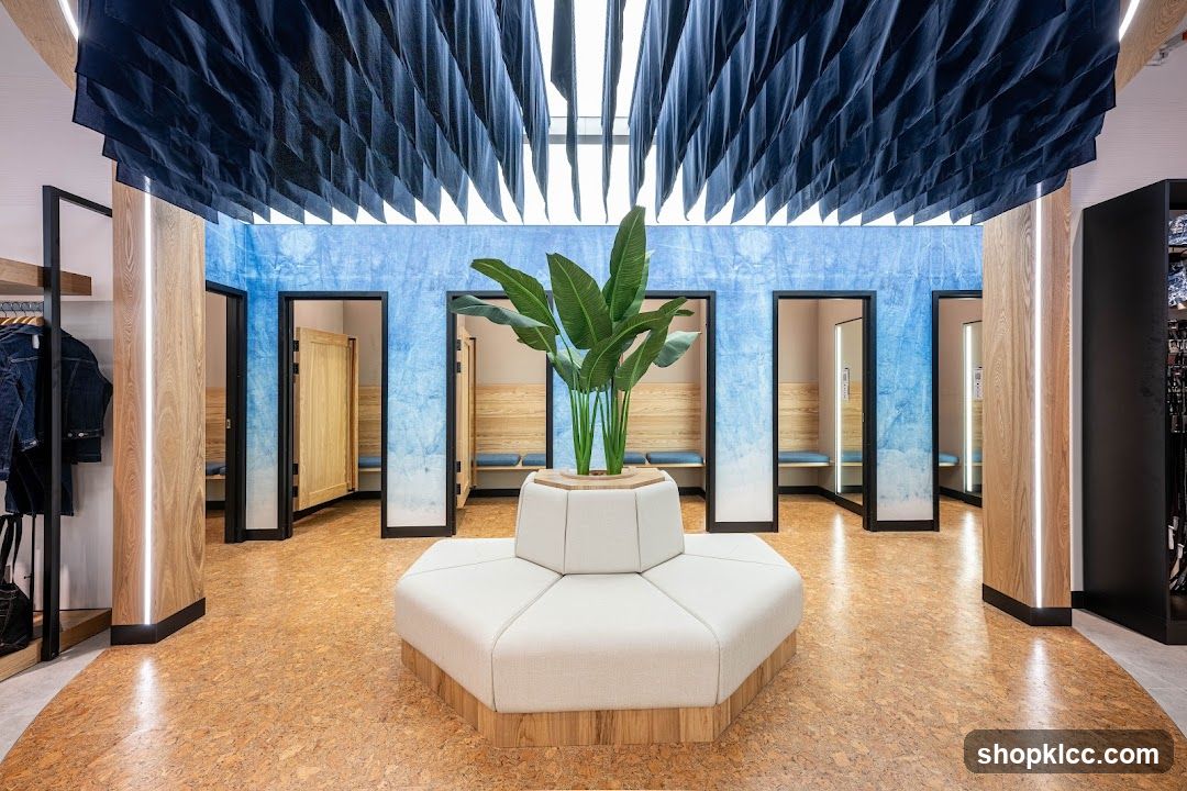 Modern Retail Interior with Fitting Rooms