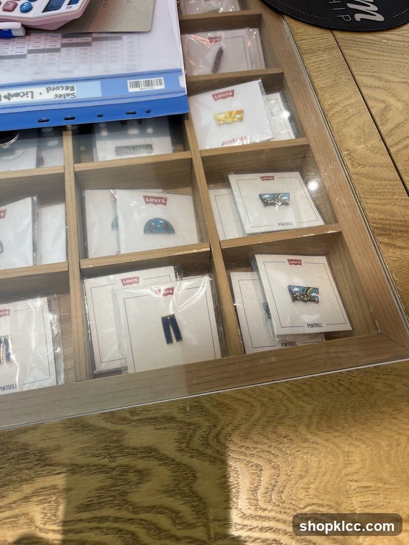 Levi's Pins Display
