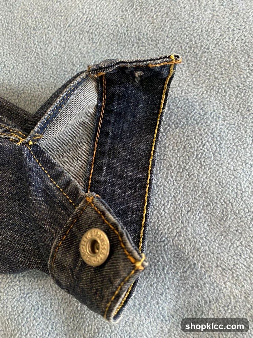 Denim Cuff Detail