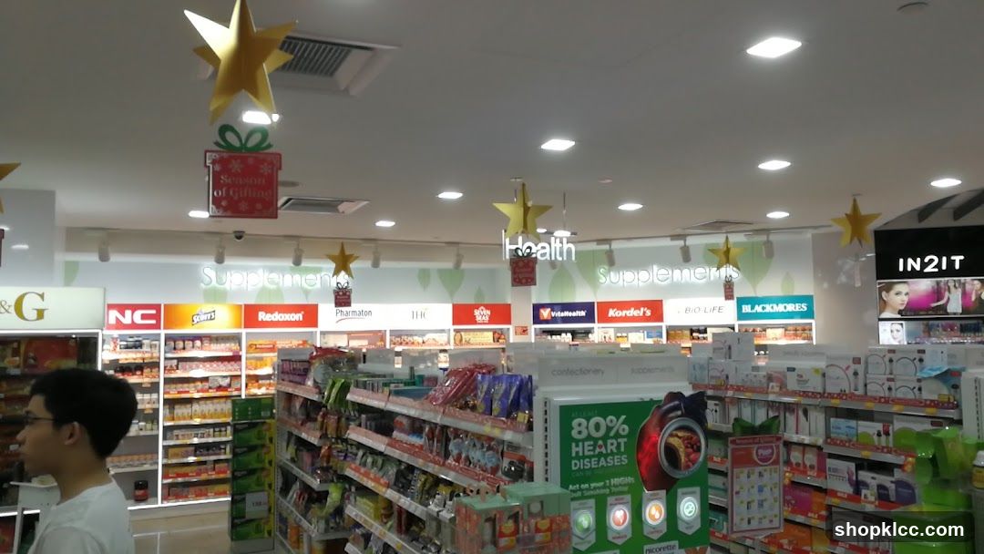 Pharmacy Interior with Holiday Decorations