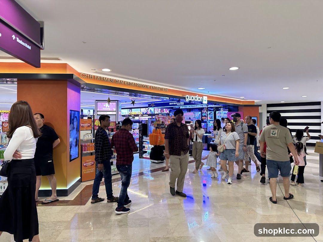 People shopping in a mall