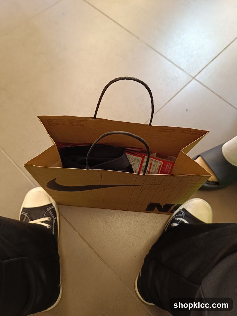 Shopping Bag with Nike Logo